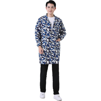 Palto de lucru pentru bărbați, imprimeu camuflaj, primăvară-vară, mâneci lungi, rezistent la uzură și murdărie, material corduroy, din in