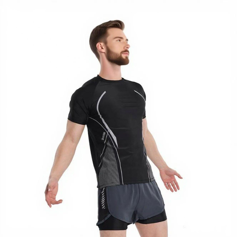 Muški ljetni set za brzo sušenje – gornji dio i hlače za trčanje, fitness i plivanje