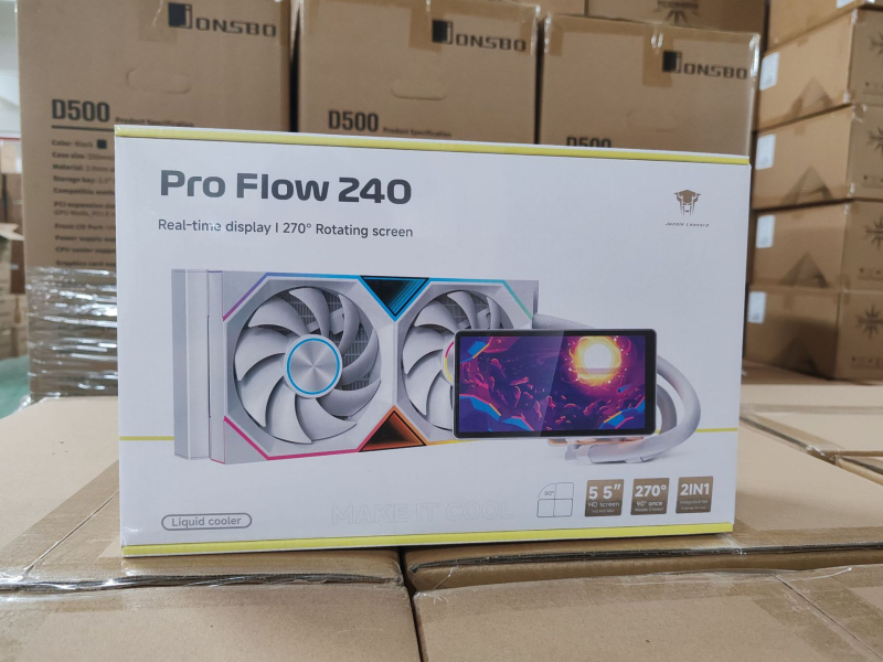 Cooler CPU cu răcire cu apă Flow360, afișaj LCD, ventil ARGB, construcție cupru-aluminiu, 800–2000 RPM