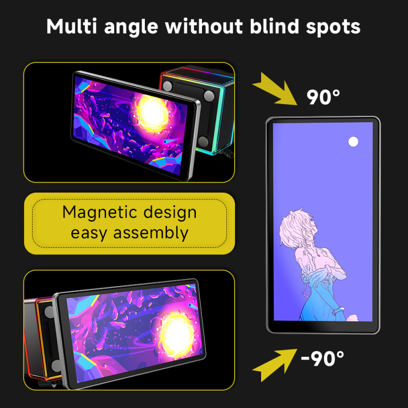 Cooler CPU cu răcire cu apă Flow360, afișaj LCD, ventil ARGB, construcție cupru-aluminiu, 800–2000 RPM