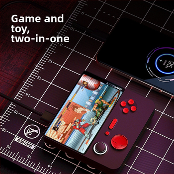 Prenosná ručná herná konzola, model E5, pre dvoch hráčov, bezdrôtová, OTG, 22W power bank
