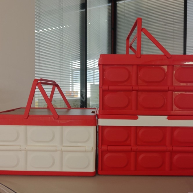 Αναδιπλώσιμο κουτί αποθήκευσης PP, με καπάκι, φορητό, πολλαπλών χρήσεων