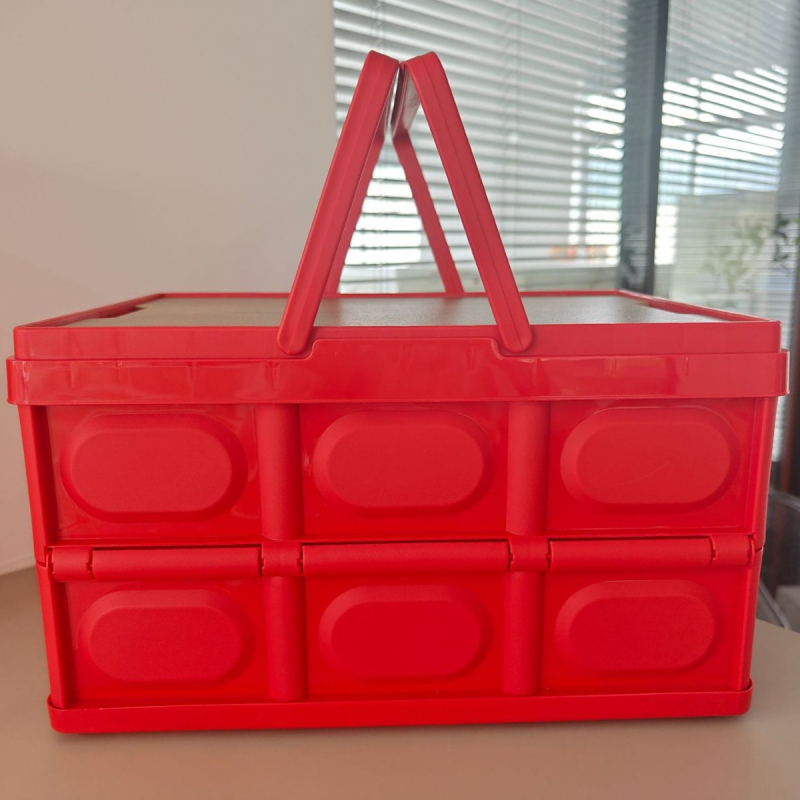 Αναδιπλώσιμο κουτί αποθήκευσης PP, με καπάκι, φορητό, πολλαπλών χρήσεων