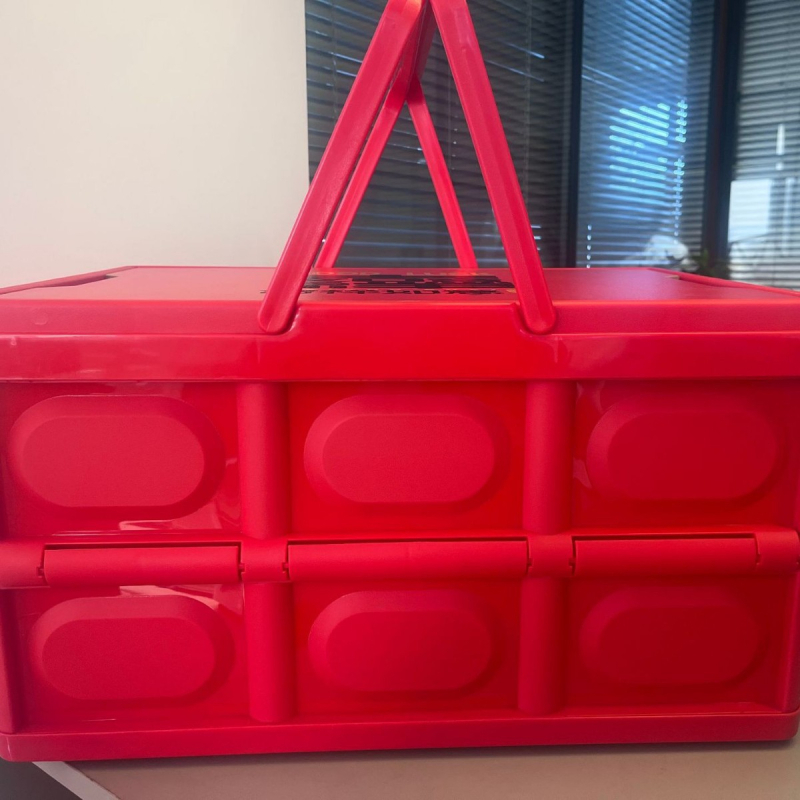 Αναδιπλώσιμο κουτί αποθήκευσης PP, με καπάκι, φορητό, πολλαπλών χρήσεων