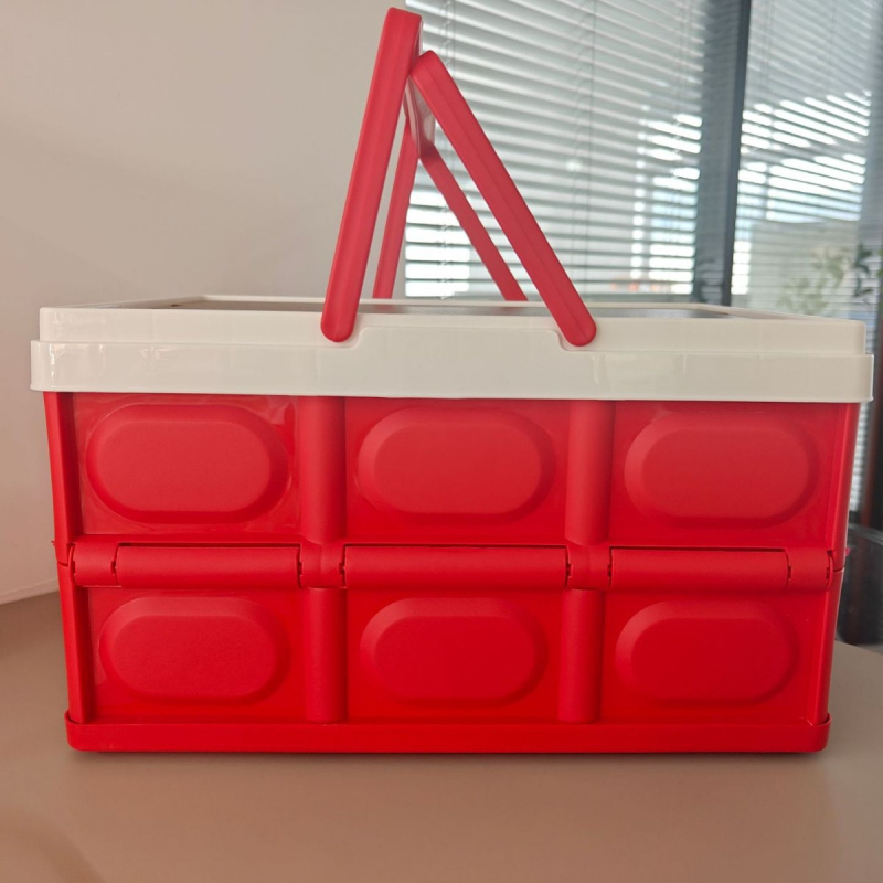 Αναδιπλώσιμο κουτί αποθήκευσης PP, με καπάκι, φορητό, πολλαπλών χρήσεων