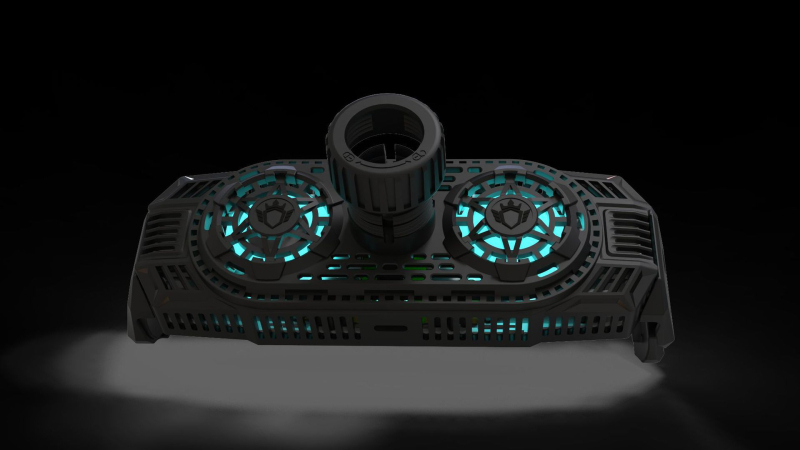 Suport de răcire pentru telefoane mobile și tablete cu răcire semiconductoare dual-core – funcționare foarte silențioasă, suport de birou, Model S188, 15W, 105g, ABS+PC