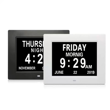 Digitálny budík s HD LCD displejom, rozlíšenie 1024×768, podpora SD/USB/TF kariet, prehrávanie videa a hudby