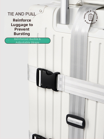 Pojas za prtljagu od najlona, križnog dizajna, protiv krađe, fiksne kopče, brava s kodom za carinu