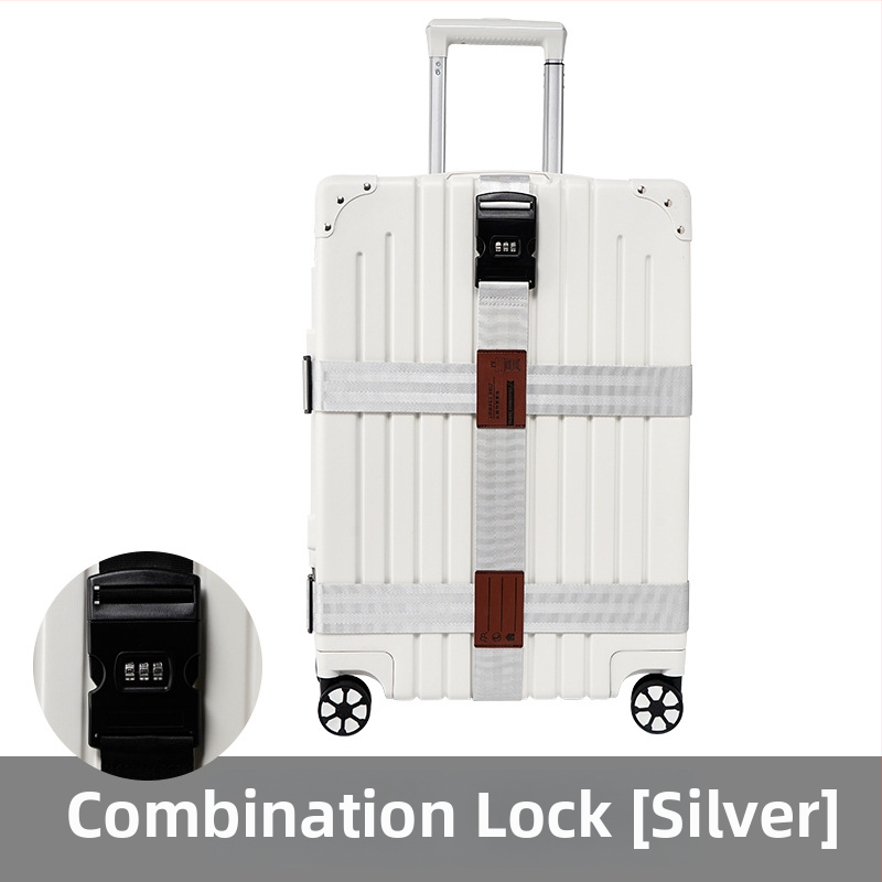 Pojas za prtljagu od najlona, križnog dizajna, protiv krađe, fiksne kopče, brava s kodom za carinu