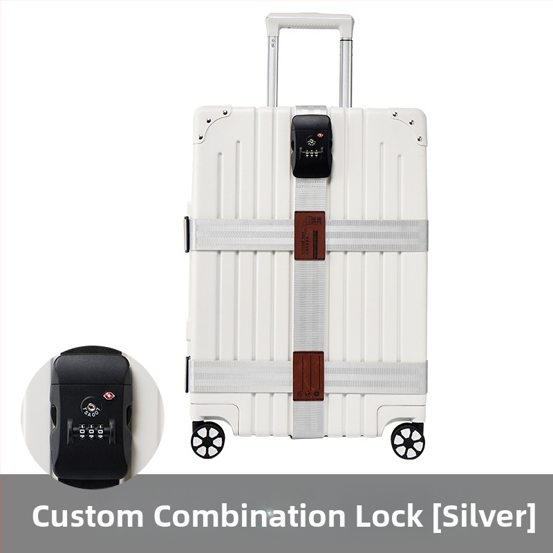 Pojas za prtljagu od najlona, križnog dizajna, protiv krađe, fiksne kopče, brava s kodom za carinu