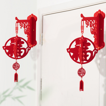 Áldás medál filcből, kézzel készített, tavaszi fesztiválhoz, kínai stílus