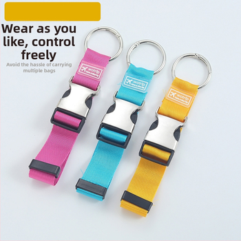 Pojas za prtljagu s metalnom prstenom i kukom | Golden Eagle | Materijal: Metal; Funkcija: Proširenje, Smanjenje opterećenja; Izdanje: Jesen 2024