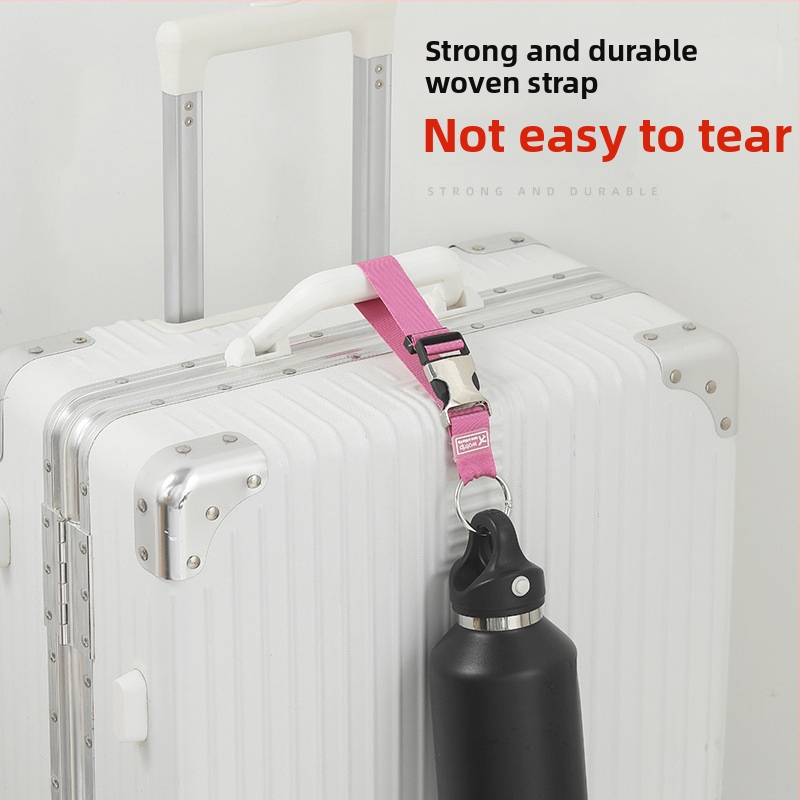 Pojas za prtljagu s metalnom prstenom i kukom | Golden Eagle | Materijal: Metal; Funkcija: Proširenje, Smanjenje opterećenja; Izdanje: Jesen 2024