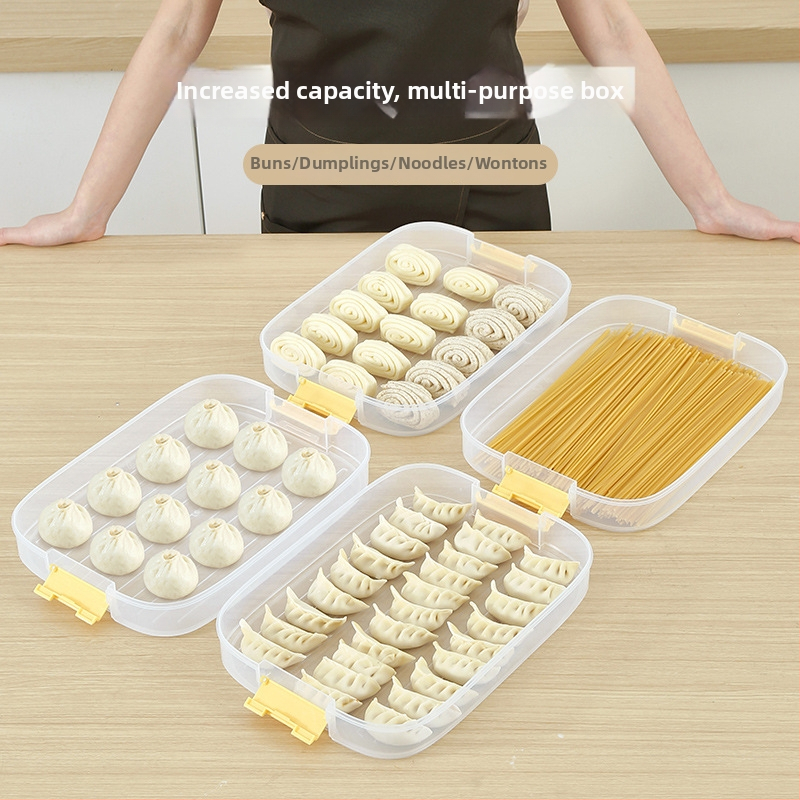 Кутия за пелмени за бързо замразяване - Xichang; Материал: хранително-качествена пластмаса; Функция: съхранение и запазване; Стил: прост