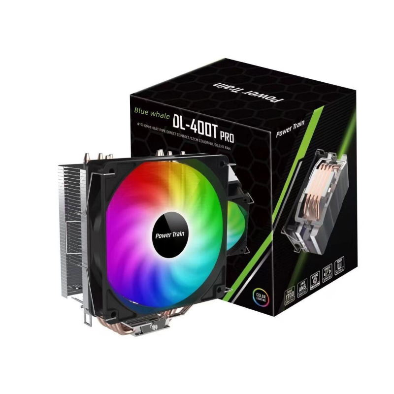 CPU chladič z magnéziovo-hliníkovej zliatiny, 6 tepelné rúry, vzduchové chladenie, 1350±10% otáčok za minútu