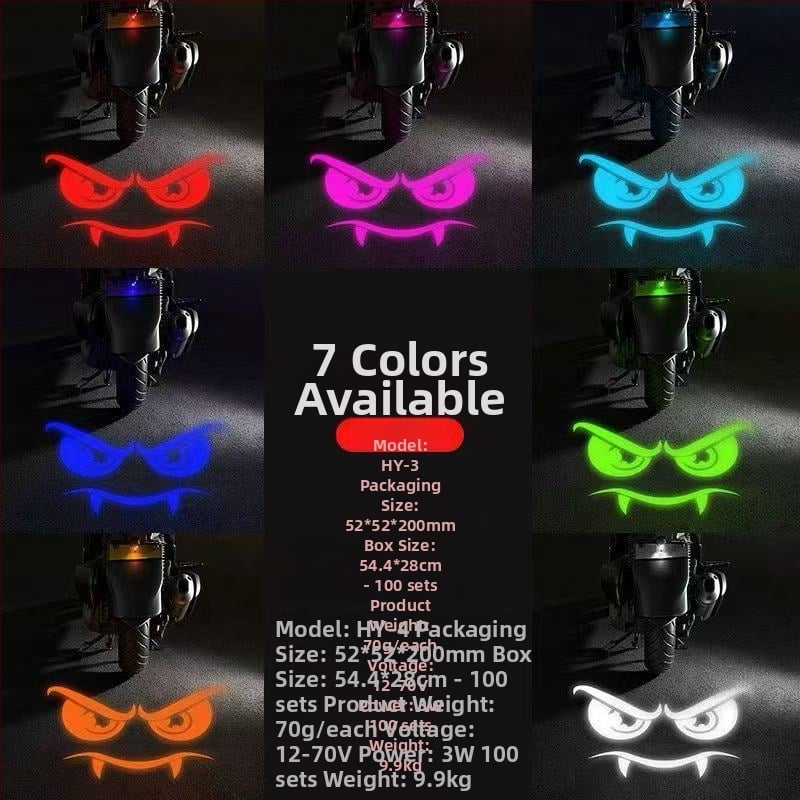 Motorkerékpár rendszámtábla vetítő fény - akril, 12V, 1W, modell QZ5652, felszerelés a hátsó fedélre