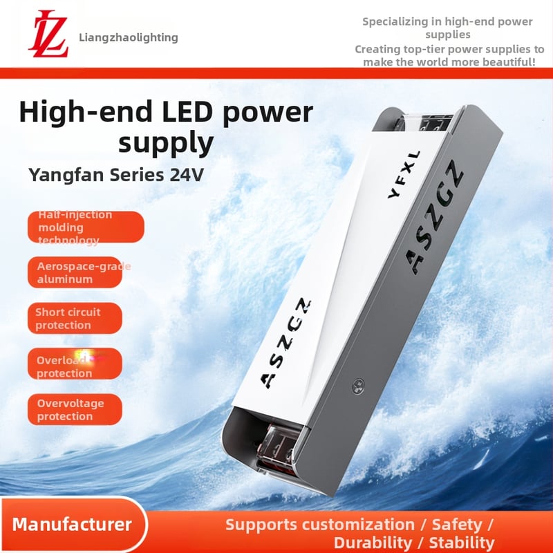 LED napájanie s mäkkým rozbehom pre LED pásy, 24V DC, vstup 176–264V, výstupný prúd 2.5–16.6A, max. výkon 400W, účinnosť >93%