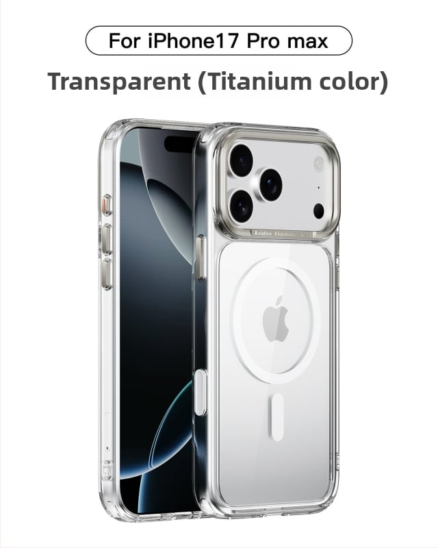 Ohla μεταλλική θήκη για κινητό με διαφανές πλαίσιο κάμερας και μαγνητική πρόσδεση για iPhone 17 Pro – Αντοχή στην πτώση, κατασκευή με έγχυση