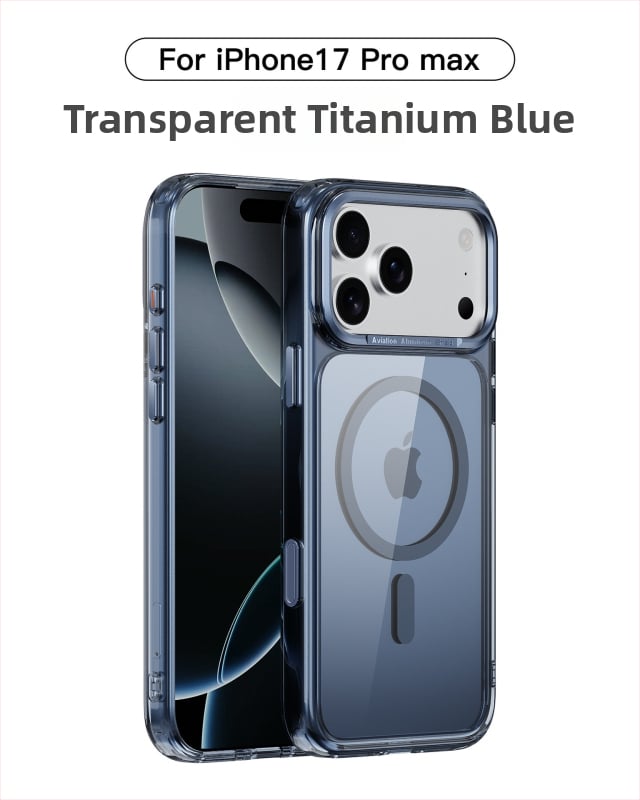 Ohla μεταλλική θήκη για κινητό με διαφανές πλαίσιο κάμερας και μαγνητική πρόσδεση για iPhone 17 Pro – Αντοχή στην πτώση, κατασκευή με έγχυση