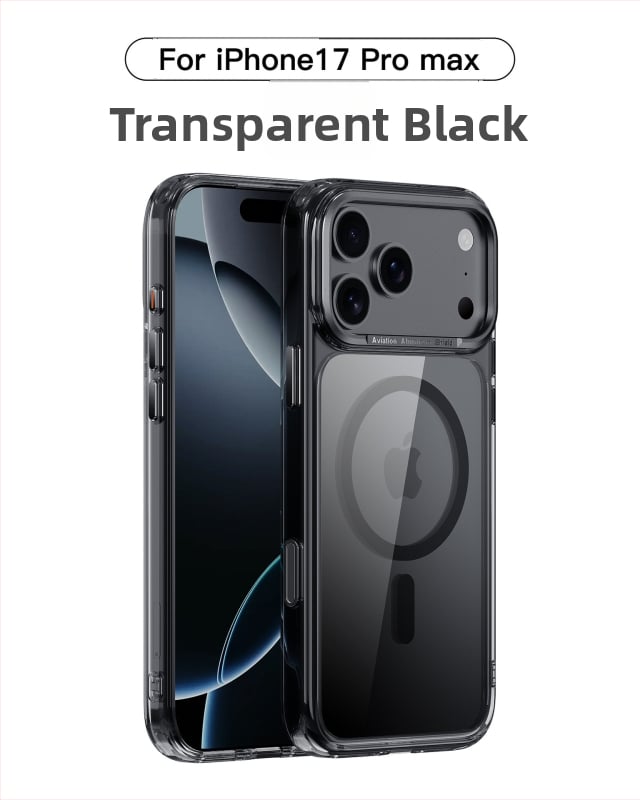 Ohla μεταλλική θήκη για κινητό με διαφανές πλαίσιο κάμερας και μαγνητική πρόσδεση για iPhone 17 Pro – Αντοχή στην πτώση, κατασκευή με έγχυση