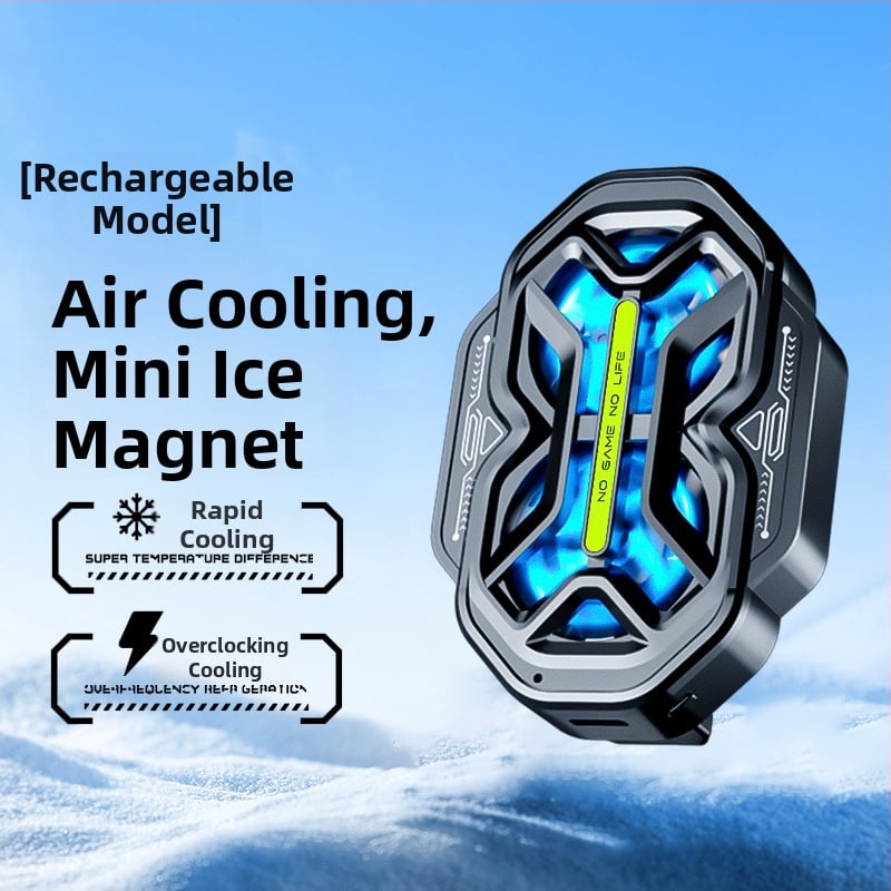 DY59 ψύξη κινητού με δύο ανεμιστήρες, αερόψυξη με τρία επίπεδα ταχύτητας, διπλή μπαταρία, ασύρματη σύνδεση, συμβατό με iPhone και Android