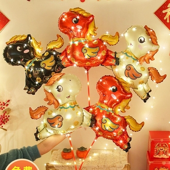 Balon od aluminijske folije s ručicom, oblik crtano životinjo, motivi zodijaka i crtića, otisak logotipa