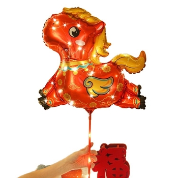 Balon od aluminijske folije s ručicom, oblik crtano životinjo, motivi zodijaka i crtića, otisak logotipa