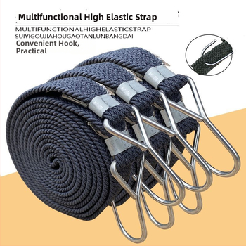 Elastický univerzálny popruh na motocykl s hákom na batožinu pre zabezpečenie nákladu na motocykloch a bicykloch