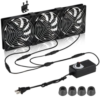 Ventilator za hlađenje 12025, ležaj s uljem, brzina 1800–2800 RPM, zračno hlađenje, USB sučelje 4