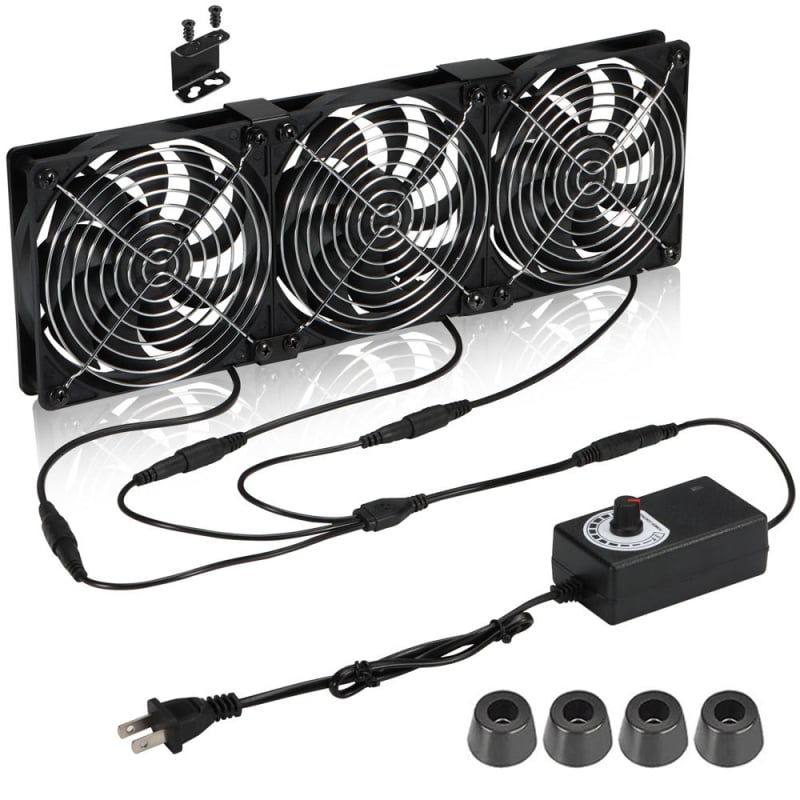 Ventilator za hlađenje 12025, ležaj s uljem, brzina 1800–2800 RPM, zračno hlađenje, USB sučelje 4
