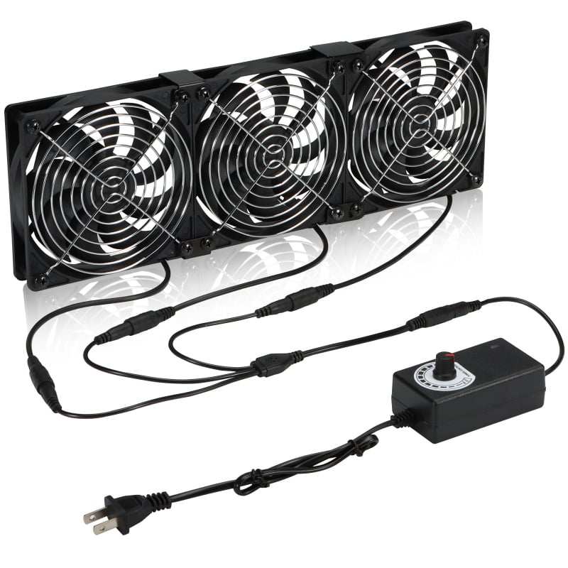 Ventilator za hlađenje 12025, ležaj s uljem, brzina 1800–2800 RPM, zračno hlađenje, USB sučelje 4