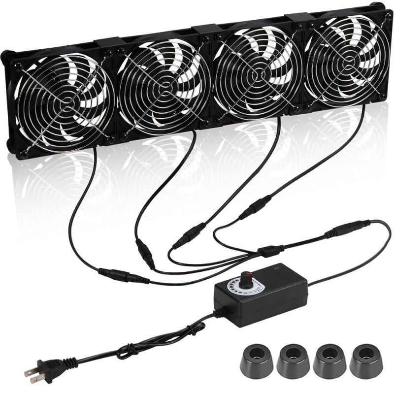Ventilator za hlađenje 12025, ležaj s uljem, brzina 1800–2800 RPM, zračno hlađenje, USB sučelje 4