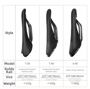 Σέλα ποδηλάτου – ZEIUS, 3D εκτύπωση, ράγες από ανθρακονήματα / μαξιλαράκι ρητίνης, για ποδήλατο βουνού