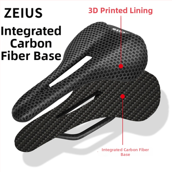 Σέλα ποδηλάτου – ZEIUS, 3D εκτύπωση, ράγες από ανθρακονήματα / μαξιλαράκι ρητίνης, για ποδήλατο βουνού