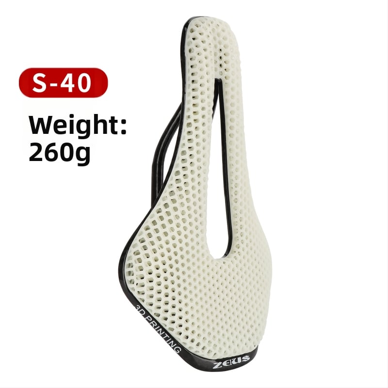 Σέλα ποδηλάτου – ZEIUS, 3D εκτύπωση, ράγες από ανθρακονήματα / μαξιλαράκι ρητίνης, για ποδήλατο βουνού