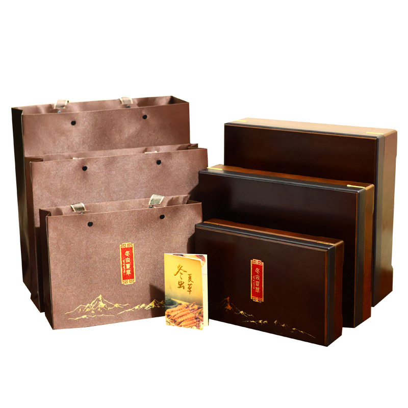 Cordyceps cutie cadou - cutie din lemn placaj cu finisaj bronzat (argintiu), interior cu garnitură din crengi, personalizare disponibilă, imprimare logo până la 100 de seturi, model 20240601