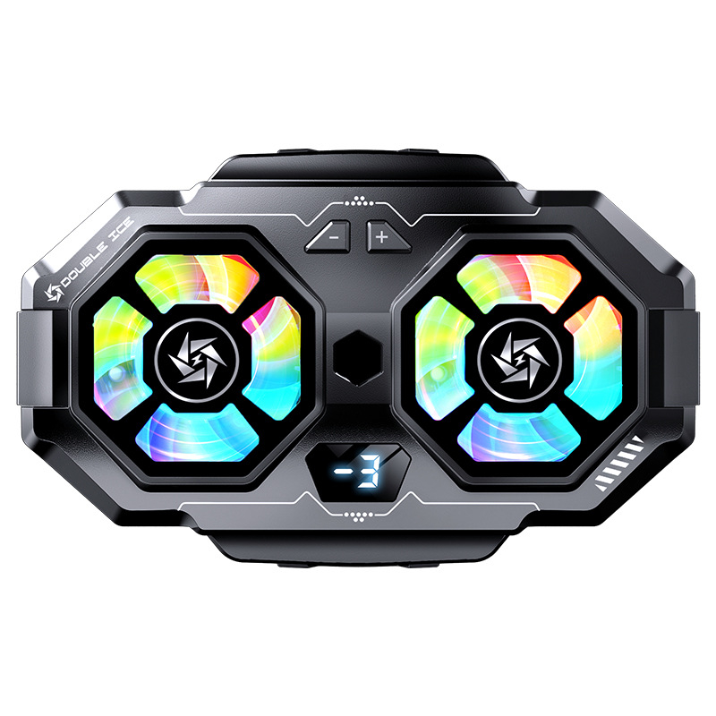 Răcitor pentru telefon SL22 cu afișaj digital și ventilatoare duale, 15W, 74g, Ceramic+ABS, USB-C