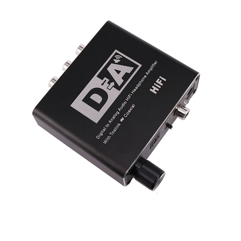 Convertor Digital-Analog cu decodare coaxială pentru sunet 5.1 canale și ieșire pentru căști de 3,5 mm, model SM-007