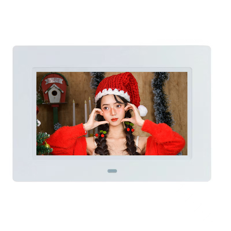 Ψηφιακή κορνίζα φωτογραφιών με υπέρλεπτη στεφάνη, οθόνη 1024×600 HD, φωτεινότητα 200 lm, υποστήριξη SD/USB μνήμης, αναπαραγωγή μουσικής και βίντεο