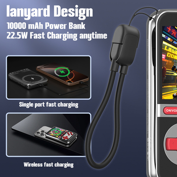 Retro prenesená herná konzola s vstavanými hrami, magnetické bezdrôtové nabíjanie, Type-C video/audio rozhranie a káblové pripojenie