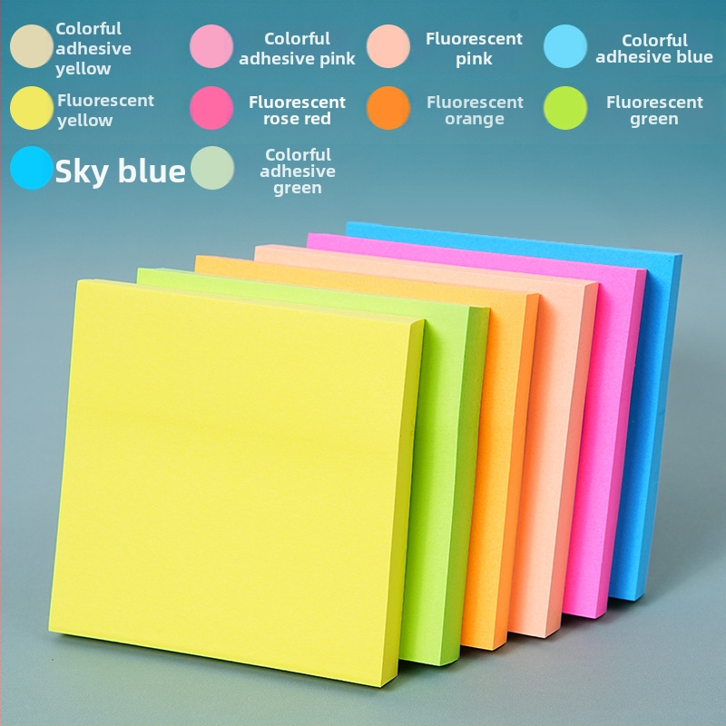 Farebné lepiace poznámky - roztomilé a kreatív Post-it poznámky, Bai Rui, 100 listov, lepiace, prispôsobiteľné