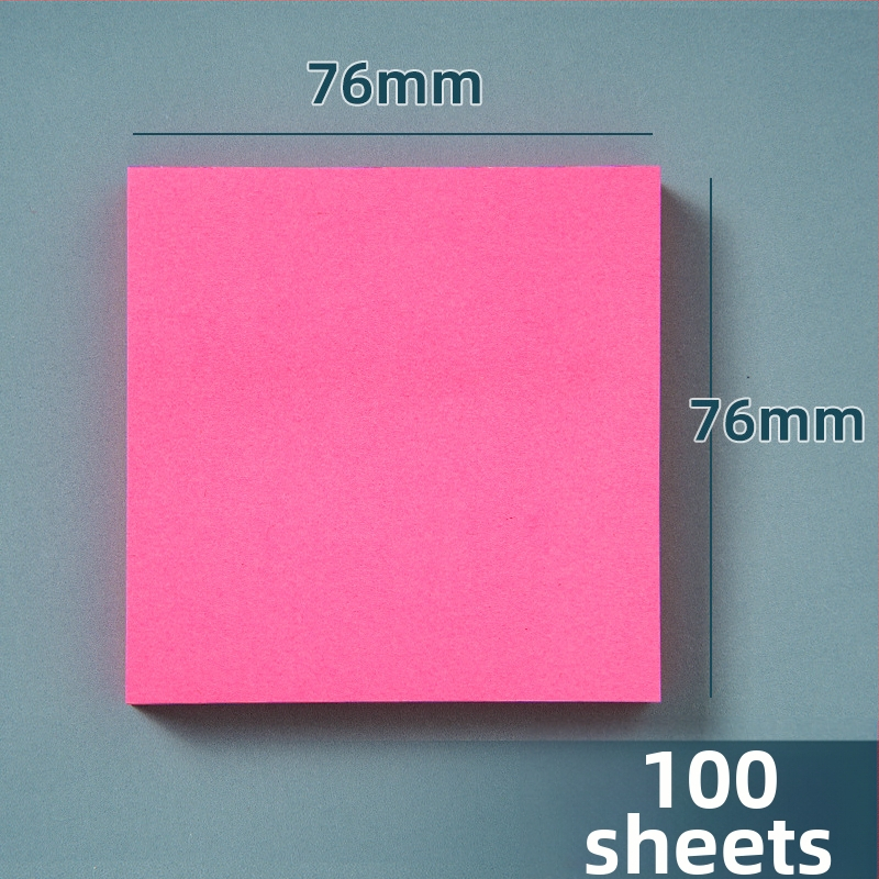 Farebné lepiace poznámky - roztomilé a kreatív Post-it poznámky, Bai Rui, 100 listov, lepiace, prispôsobiteľné