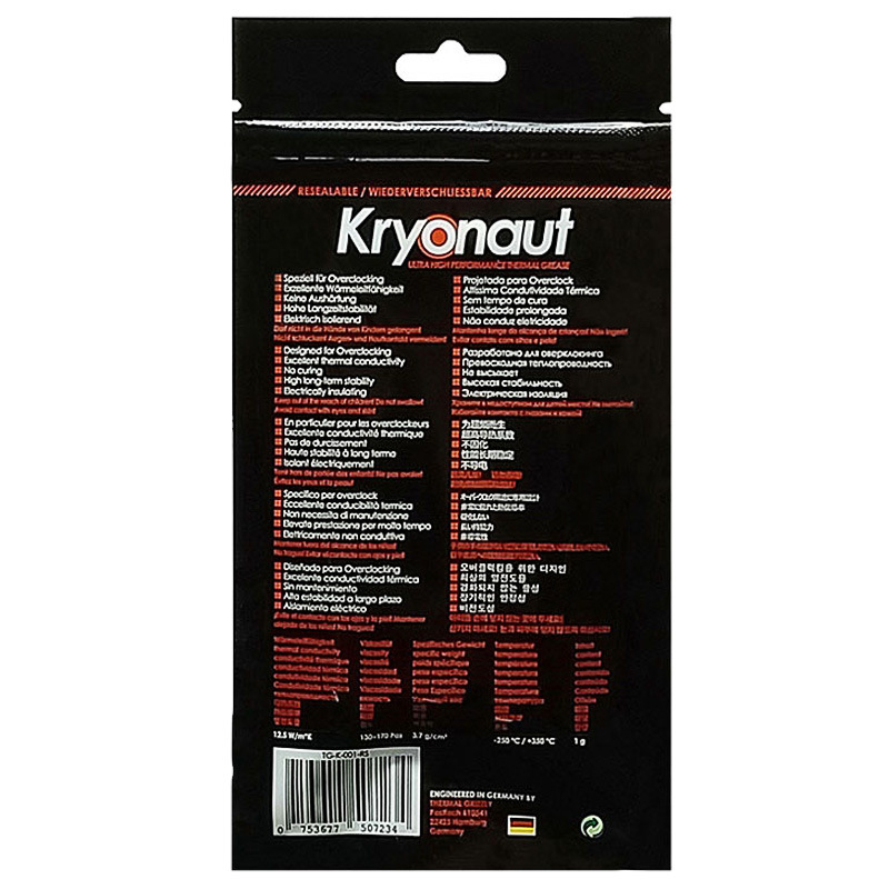 Thermal Grizzly Kryonaut 1 g pastă termică pentru CPU