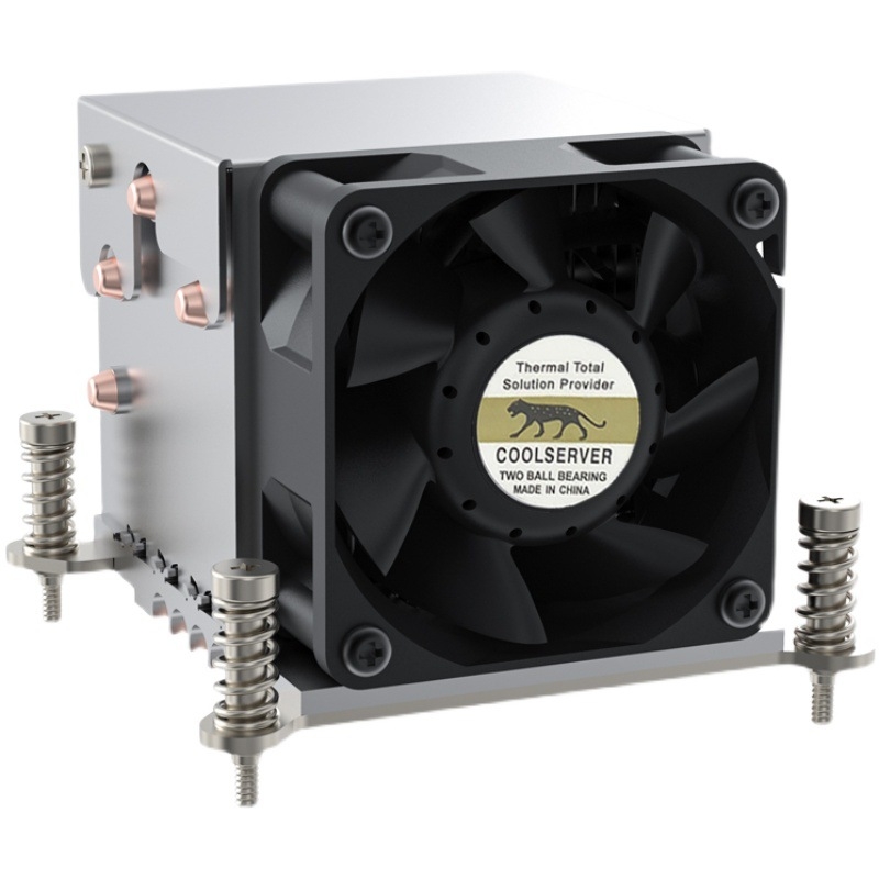 Leopard R63 2U ventilator de răcire pentru server cu 4 țevi termice, PWM, 6000 RPM, platforma Intel