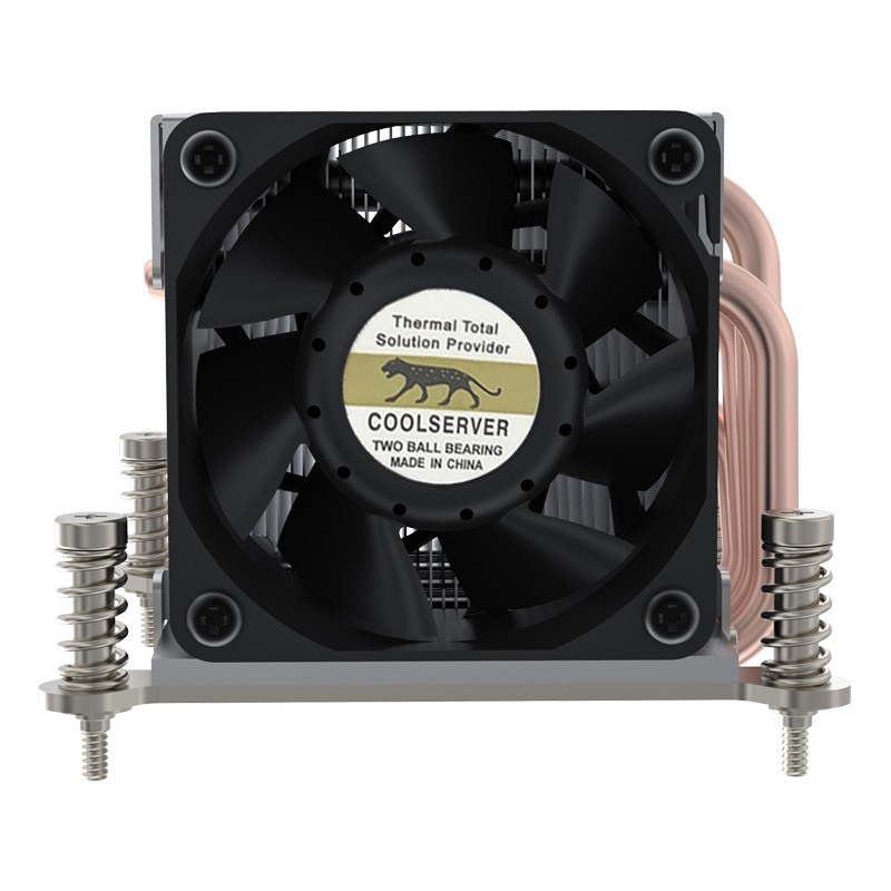 Leopard R63 2U ventilator de răcire pentru server cu 4 țevi termice, PWM, 6000 RPM, platforma Intel