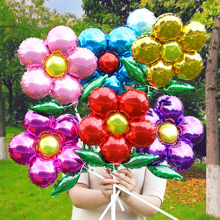 Balon od aluminijske folije, okruglog oblika, pogodan za rođendane, proljetne festivale i Dan djece