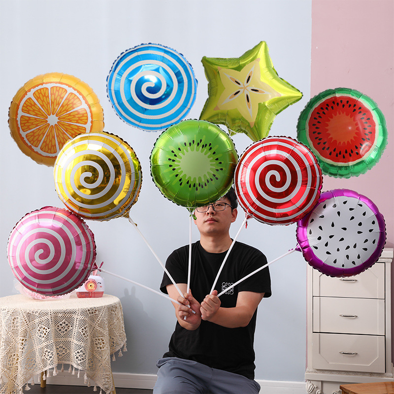 Balon od aluminijske folije, okruglog oblika, pogodan za rođendane, proljetne festivale i Dan djece