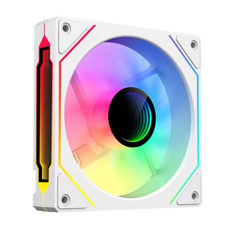 Ventilator de răcire pentru carcasă desktop cu iluminare ARGB, rulment hidraulic, 1200 RPM, zgomot 30 dB, durată de viață 30000 h