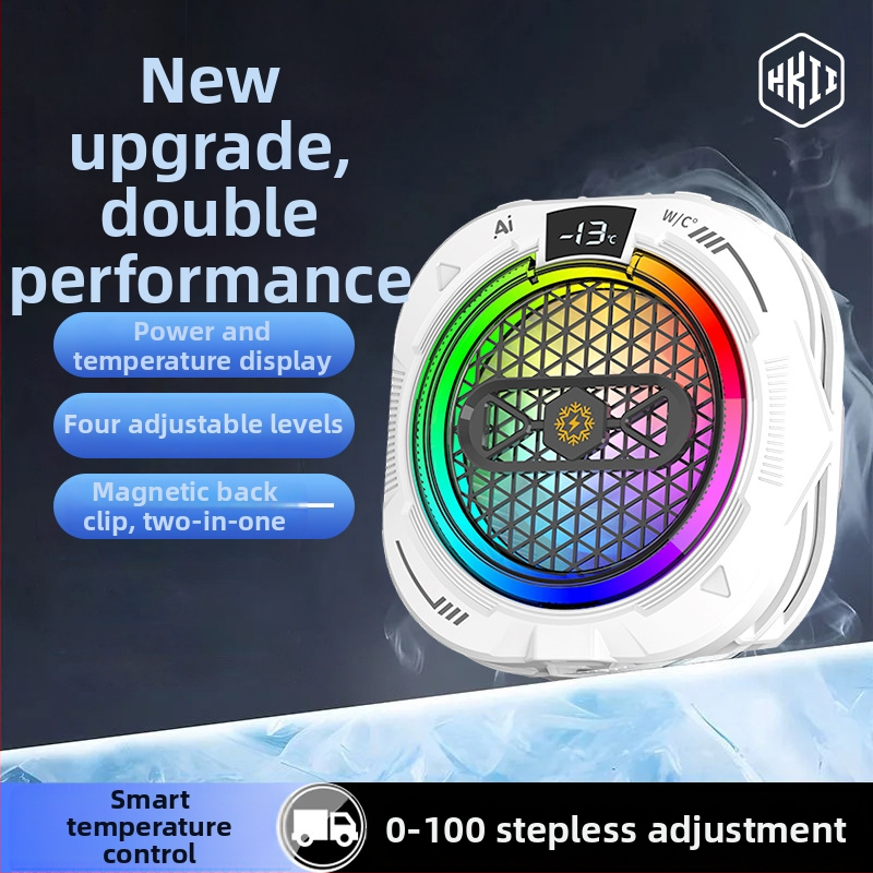 Hkii TH19 polovodičový chladič pre smartphone, s inteligentnou reguláciou teploty, digitálny displej, USB-C rozhranie, magnetické uchytenie, 15–24W