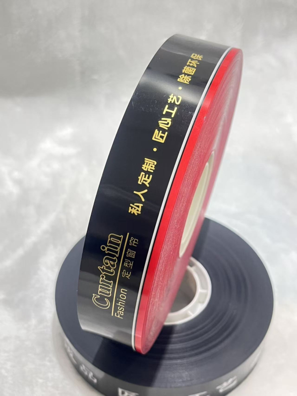 Dvostruka namjenska traka za ambalažu zavjesa, 12 svilenih vlakana, nosivost 20 kg, unutarnji promjer role 406 mm